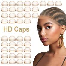 女士假发帽套装 - 蕾丝前假发帽，透气网布，适合日常佩戴和作为圣诞礼物 - 彩色 - 查看 48