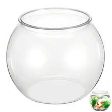 Round Fish Tank Clear Beta Fish Aquariums Home Decoration Compact Aquatic Animal Container For Ornamental Fish Tabletop Tank - Multicolor - View 5