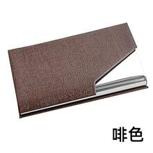 Beveled Stainless Steel Business Card Holder, Fashionable Flip-Top Name Card Credit ID Card Case Back To School - Bevel Business Card Box - View 43