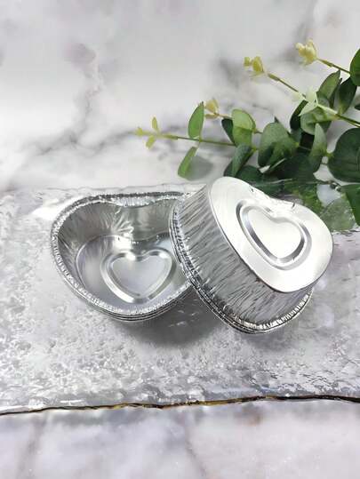 50/100pcs Disposable Aluminum Foil Containers - Household Aluminum Foil Containers Suitable For Baking Eggs And Oysters - Cake Molds, Air Fryer Aluminum Foil Containers - Suitable For Kitchen, Restaurant, School And Bakery.