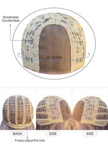 Encaje para la frente 4 * 1, peluca rizada con encaje para la frente, peluca rizada rosa, 30 pies de largo, peluca natural y realista para uso diario. - Rosa - Ver 8