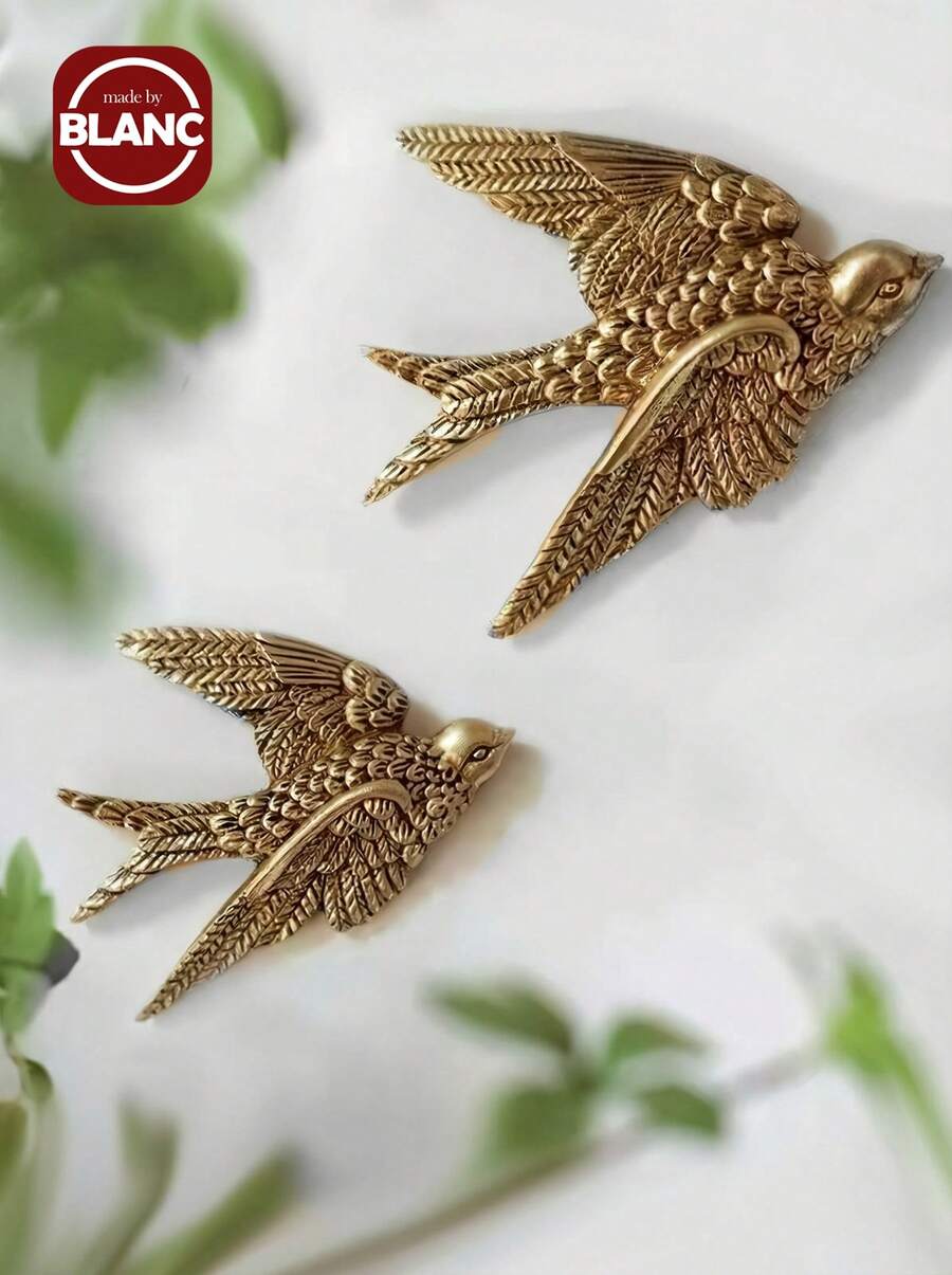 1 件 ABS 壁挂，鸟类设计家居挂饰，家居装饰，房间装饰，墙壁装饰