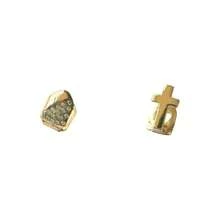 一套男女通用水钻十字架火焰牙套，适合日常休闲和派对佩戴 - 彩色 - 查看 6