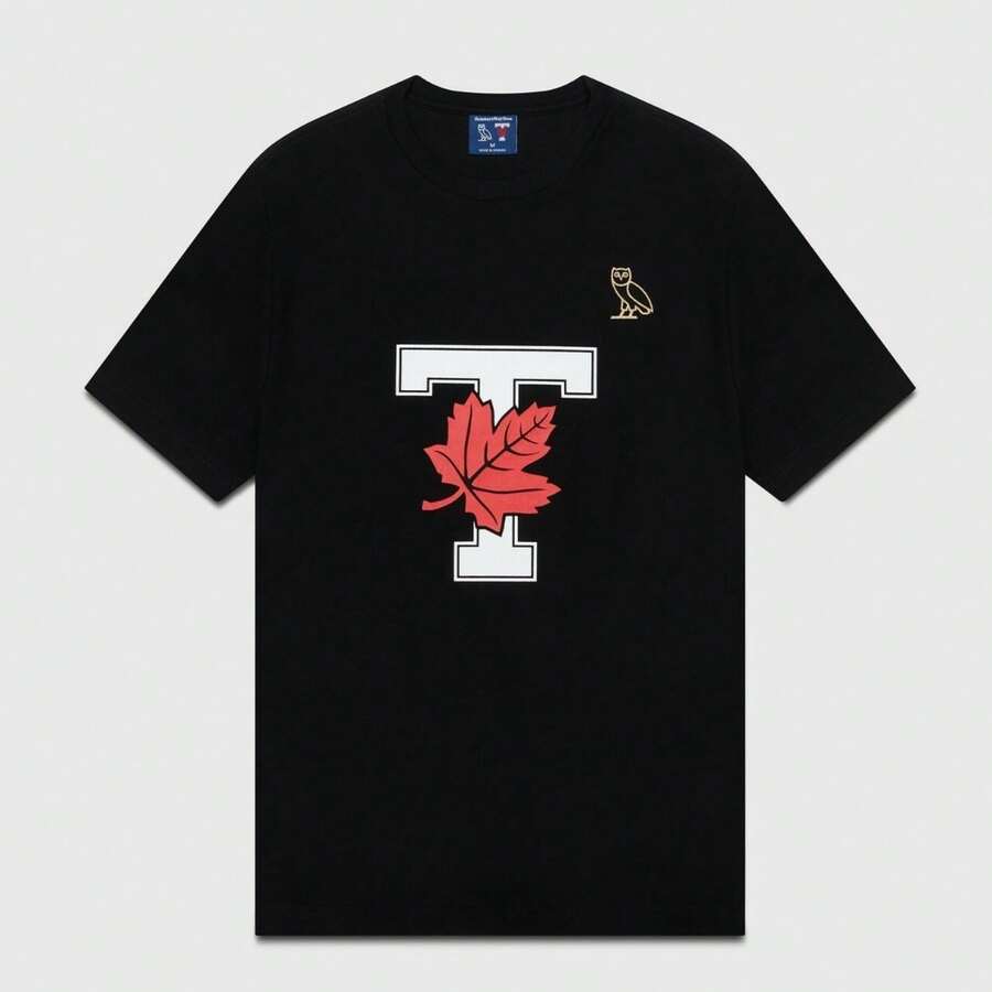 October's Very Own XL OVO X UofT T-SHIRT Black Drake UOT - Style 10 - View 1