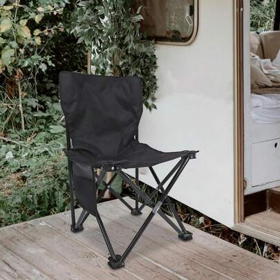 1件装便携式折叠露营椅，轻便草坪凳，适用于钓鱼、运动赛事和户外休闲，稳固可折叠座椅，方便旅行和花园使用。