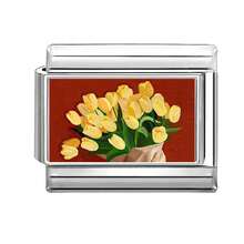 1件DIY照片模块化手链，饰有花朵、风景、五角星、心形元素，适合作为派对礼物送给朋友/情侣，适合圣诞节、新年、万圣节、情人节等节日。 - M292842 - 查看 18