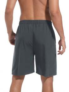 Veldtholos 5pcs Men's Sports Gym Workout Shorts Basketball Shorts Men Stretch Waistband Side Zip Pocket Quick Drying - MIX COLOR A - 查看 2