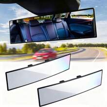 Espejo retrovisor convexo ajustable de 300 mm de ancho con función antirreflejo, reduce los puntos ciegos, adecuado para automóviles, SUV, camiones y diversos vehículos, mejora la y visibilidad al conducir. - superficie convexa - Ver 1