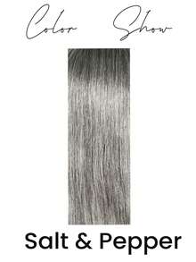 Peluca de corte pixie con degradado gris al 150% de densidad, peluca de cabello corto y elegante en capas para uso diario, de 8 a 12 pulgadas de color sal y pimienta con encaje frontal, sin pegamento y con línea del cabello natural - SGray - Ver 5