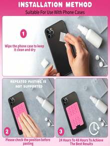 Suction Cup Style Silicone Silicone Suction Cup Square Phone Case Back Silicone Suction Cup Credit Card Bag Holder Large Suction Silicone Phone Suction Cup Spring Gift - Multicolor - View 6