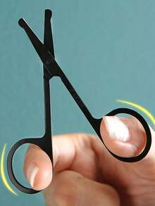 圆头安全鼻毛修剪器，不锈钢材质，男女通用鼻毛耳毛修剪器 - 黑色 - 查看 7