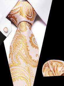 3pcs/Set Men's Tie Set, Multi-Pattern Design, Fashionable And Elegant, Suitable For Dances, Dates, Business Meetings, Weddings, Holidays And Other Occasions - Color Mixing - View 3