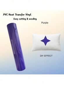 1 Roll, PVC Heat Transfer Vinyl Material, Size 30.5x60cm/30.5x102cm, Iron-On DIY, Suitable For T-Shirts, Easy To Cut And Smooth Surface, Embroidery Patch Iron-On Heat Transfer Patch, Applicable For Jackets, Clothing, Backpacks, Jeans, T-Shirts, Etc. - Multicolor - View 165