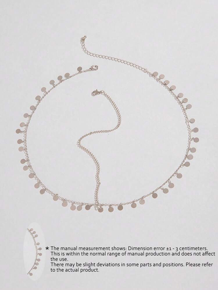 سلسلة من سبائك الفضة على الطراز البوهيمي الأنيق مع قلادة كريستالية. إكسسوار فاخر مناسب للبنات لارتدائه في الحفلات والمناسبات والمناسبات اليومية والمدرسة وما إلى ذلك. - متعدد الألوان - مشاهدة 13