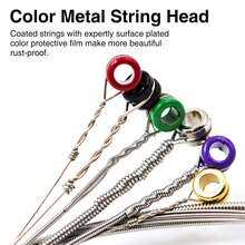 5 Sets, 6 Strings Per Set, 0.23-1.27mm Thickness, Nickel Plated Steel Electric Guitar Strings, 6-String Guitar Instrument - 5 Sets - RX-17 - View 3