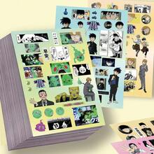 灵能百分百动漫贴纸，校园与超能力相结合，防水材质，适用于手机壳装饰 - 彩色 - 查看 2