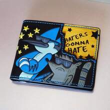 Cartoon Wallet Men's Wallet| Boy's Wallet| "Those Who Hate Will Hate" Embroidery| Ideal Choice For Holiday Gifts - Dễ thương - Xem 1