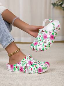 Adjustable Loose Flat Sandals, Suitable For Garden, Casual, Travel, Beach, Closed Toe - Multicolor - View 4