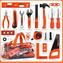 Kids Pretend Play Tool Box Set With Screwdriver, Realistic Toy Tools For Boys And Girls, Interactive Home Playset, Birthday/Christmas/New Year Gift - Simulation Toolkit - View 6