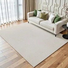 Rustic Living Room/Bedroom Rug 2.00 X 1.40m Handmade Loom No Pile Non-Slip Rubberized Washable Off-White Mustard Geometric Rustic Decorative - Nỗi khát khao - Xem 3