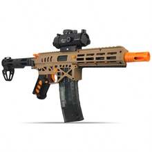 Gel Toy Blasters Automatic With Nylon Body 170 FPS & 70 Ft Range, Dual Mode Outdoor Shooting Activity, Ages 14+, Yellow - Khaki - View 7