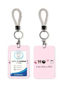 1个ABS材质爱心兔子草莓图案时尚钥匙扣吊坠，包包挂饰，学生巴士挂件 - 彩色 - 查看 2