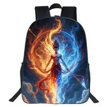 1pc Nezha Havoc In The Sea Themed Anime Pattern Backpack - A - View 2