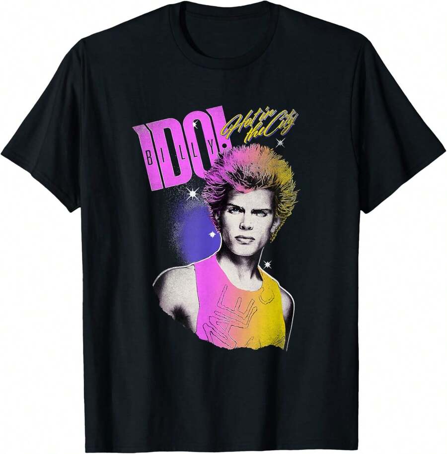 Billy Idol - Hot In The City T-Shirt - Black - View 1