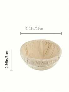 1个现代椭圆/圆形藤编面包发酵篮，带内衬，适用于酸面包烘焙，多功能厨房工具，食品级，多种尺寸可选，适合圣诞节、复活节、感恩节和父亲节。 - 白色 - 查看 19