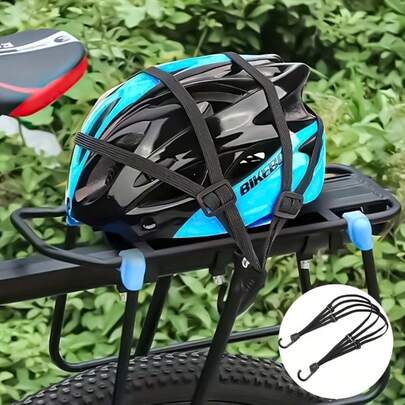 5Pcs High Elasticity Bike Bungee Cords, Heavy-Duty Adjustable Luggage Straps With Double Metal Hooks, Durable Stretchable Anti-Slip Tie Down Ropes, Universal Secure Fastening For Bicycle, Motorcycle, Cargo, Luggage, Bag, Roof Rack, Perfect For Outdoor Camping, Travel, Cycling, Delivery, Home Storage & Garage Organization