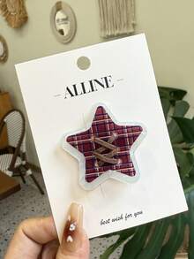 New Star Cute Sweet Duck Clip Plaid Polka Dot Hairpin Twisted Edge Hairclip Simple Girl Hair Accessories - Multicolor - View 7