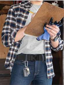 男士战术腰带 - 军用风格 - 工作及徒步装备 - 网状腰带，配重型快拆金属扣 - 彩色 - 查看 2