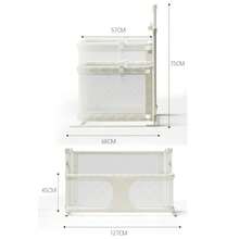 cunas para bebésSUPERTRUST 3 En 1 Cuna Colecho Barrera  Bebé Nidos Cama Bebé Que se Puede Balancear hacia Abajo Abatible para Cama Nido Fácil Instalación con Anclaje Reforzado - gris - Ver 5