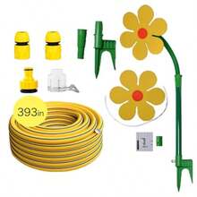 Dancing Flower Play Crazy Daisy Sprinkler Outside Toddler Sprinklers Set With Water Hose 33ft For Splash Fun In The Yard Backyard Toddlers Shower Garden Trampoline Water Play Sprinkler Dog Toy - As Pic - View 2