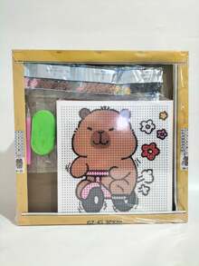 Kits De Pintura Diamantes De Capibara Diy 30x30+20x20 - Blanco bicicleta - Ver 2