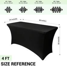 1 pieza Mantel rectangular de poliéster, material de tela elástica, ajuste apretado y resistente a las arrugas, lavable a mano y a máquina, adecuado para boda, cumpleaños, feria comercial y decoración de eventos, mantel de banquete de unicolor - Multicolor - Ver 18