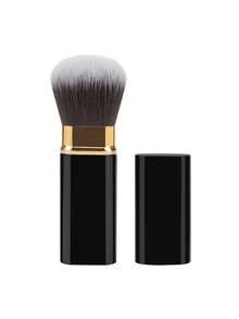 1支专业面部圆头伸缩刷，化妆刷，腮红刷，粉底刷，散粉刷，合成纤维 - 彩色 - 查看 6