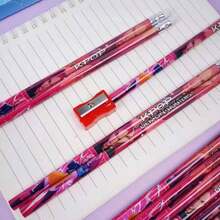 12支装 K-POP 女团 2B 铅笔，学生书写文具，素描绘画铅笔，幼儿园练习写字铅笔，学生奖品 - 套裝 - 查看 8