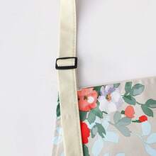 1pc New Butterfly & Floral Waterproof & Oil-Proof Apron, Fashionable Minimalist Design Suitable For Cooking, Kitchen, Cafe, Unisex - Apron - View 6