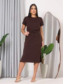 Casual Elegant Conservative / Modest Knot Beach - Óxido marrón - Ver 7