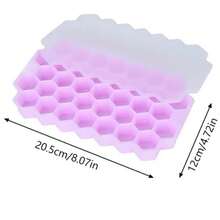 Silicone Meatball Mold, 37 Grids, With Lid, Honeycomb Pattern, Rice Ball Maker, Fish Ball Maker, Beef Meatball Maker, Meat Tools, Kitchen Accessories - Multicolor - View 3