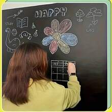 Kids Chalkboard Wall Sticker, Preschool School Training Writing White Board Decal, Office Teaching Green Board Sticker - Rectangle - View 4