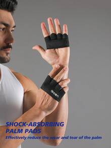 VBOSI 1 Pair Women Men Four-Finger Workout Gloves For Fitness, Weightlifting & Training - Multicolor - View 9
