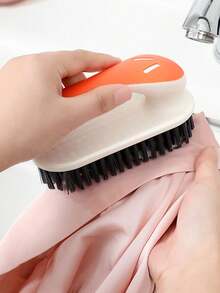 2pcs Shoe Cleaning Brush Set, Multi-Functional Long Handle Scrub Board Brush, Soft Bristles For Household Shoe Cleaning Without Damage - Multicolor - View 2