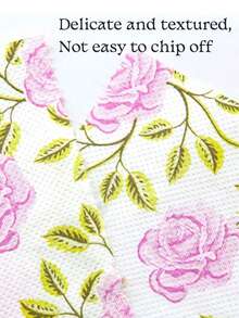 1 Roll Floral Pattern Toilet Paper, Rose Design, Decorative Napkins, Holiday Handkerchief Paper, Suitable For Home, Office, Bathroom, Travel, Creative Tissue, European Size, Euro/Dollar Printing, Rose Print Bamboo Pulp Toilet Roll - Multicolor - View 9