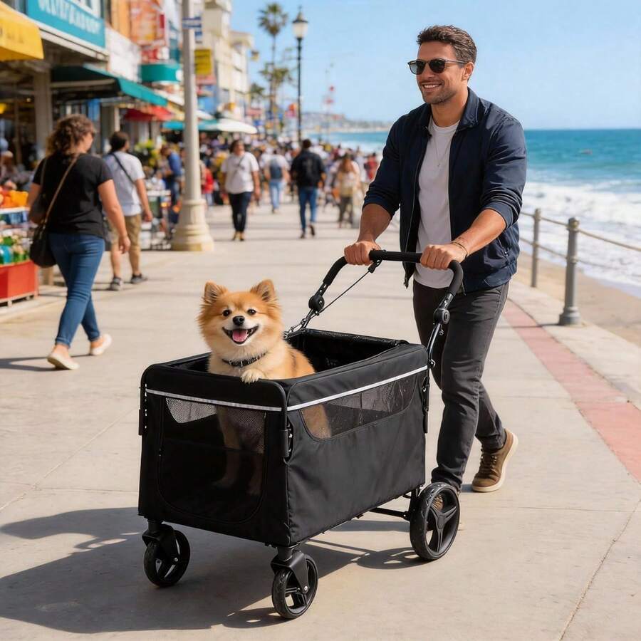 Passeggini per animali domestici - nero - Visualizzare 1