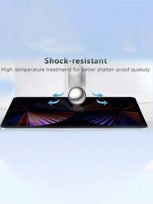 1pc Privacy Screen Protector Compatible With Ipad Pro/Air/Mini (7.9-12.9 Inch): Left And Right Privacy Protection, Suitable For Office, Commuting And Public Places Browsing (Anti-Fingerprint Coating, Cleaning Kit And Compatible With Phone Case Edges). Essential Screen Protector For Daily Use, Office, Home Tablet Screen Protection, Waterproof, Shockproof, Anti-Fall, Anti-Scratch. - Black - View 10