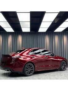 1 pieza Envoltura de vinilo de PET de color rojo sangre de dragón de metal líquido para automóvil y motocicleta, película duradera que cambia de color, envoltura de PVC metálica brillante de color rojo que cambia de color para automóvil y motocicleta, adhesivo con liberación de burbujas - Talla única - Ver 7