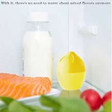 3/4/6/8pcs Deodorizing & Freshening Preservative, Containing Lemon Essential Oil And Limonene. Decompose Or Neutralize Decaying Substances, Effectively Reduce Odor In Sealed Furniture And Appliances (E.G. Refrigerator, Freezer, Etc.). Egg-Shaped Design, Easy To Place. - Lemon Flavor - View 4