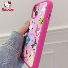 SANRIO Ốp lưng điện thoại silicon Hello Kitty, Melody, Kuromi, tương thích với iPhone 13/14/15 Pro Max - Nhiều màu - Xem 7